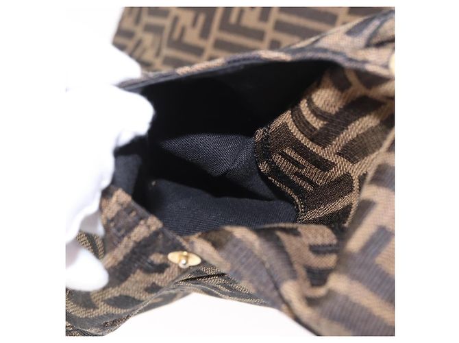 FENDI Zucca Canvas Rock Schwarz Braun Authentisch 178913A - Ansicht 10