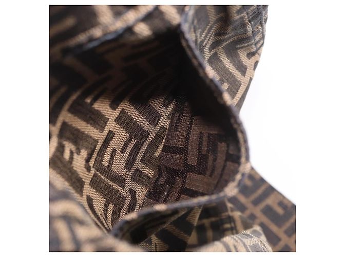 FENDI Zucca Canvas Rock Schwarz Braun Authentisch 178913A - Ansicht 9