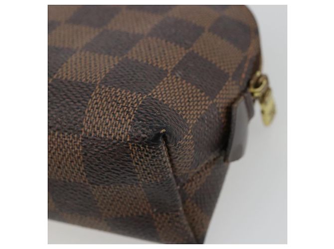 LOUIS VUITTON Damier Ebene Pochette Cosmetic PM Pochette N47516 LV Auth 182675 - vista 10