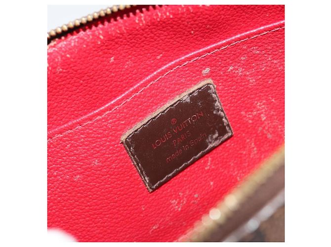 LOUIS VUITTON Damier Ebene Pochette Cosmetic PM Pochette N47516 LV Auth 182675 - vista 13