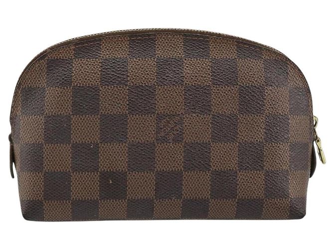 LOUIS VUITTON Damier Ebene Pochette Cosmetic PM Pochette N47516 LV Auth 182675 - vista 3