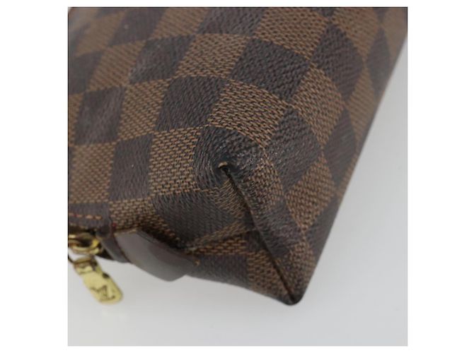 LOUIS VUITTON Damier Ebene Pochette Cosmetic PM Pochette N47516 LV Auth 182675 - vista 9