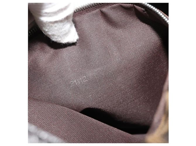 FENDI Zucca Canvas Mamma Baguette Shoulder Bag Marrone Nero Autentica 180861A - vista 24