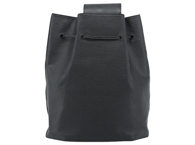 LOUIS VUITTON Zaino Epi Shoulder Bag Nero M80153 LV Auth ka4567 - vista 2