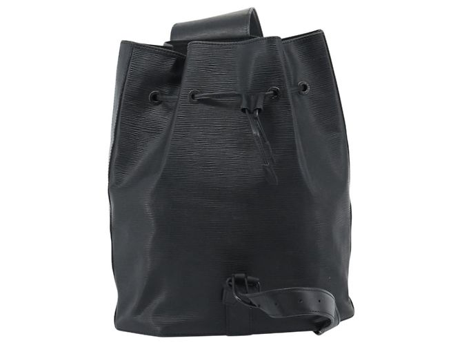 LOUIS VUITTON Zaino Epi Shoulder Bag Nero M80153 LV Auth ka4567 - vista 3