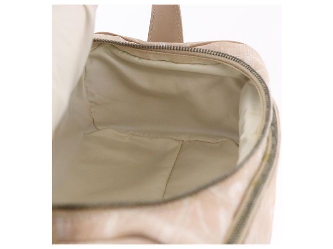 CHANEL Neue Travel Line Handtasche Canvas Beige Silver CC Authentisch 183877 - Ansicht 20