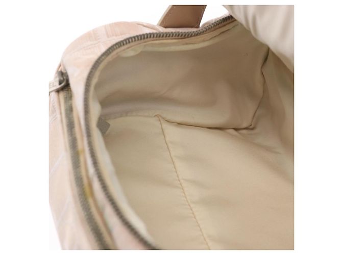 CHANEL Neue Travel Line Handtasche Canvas Beige Silver CC Authentisch 183877 - Ansicht 21
