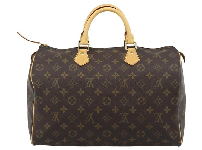 LOUIS VUITTON Borsa Monogram Speedy 35 M41524 LV Auth 183617V Monogramma - vista 3