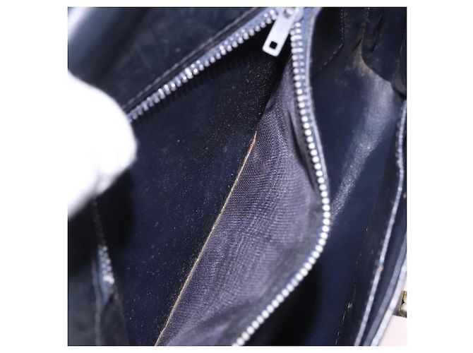 Borsa a tracolla GUCCI GG Supreme PVC Blu Navy Oro Auth 184440 D'oro - vista 21