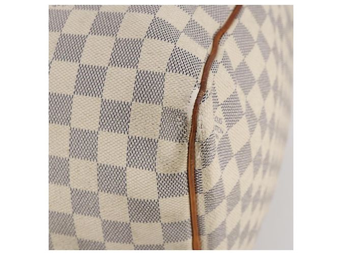LOUIS VUITTON Damier Azur Keepall 50 Boston Bag N41430 LV Auth 181864 - vista 10