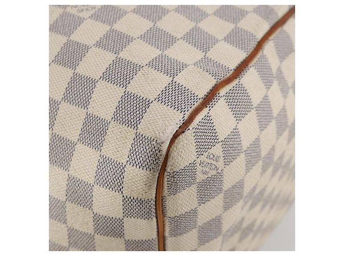 LOUIS VUITTON Damier Azur Keepall 50 Boston Bag N41430 LV Auth 181864 - vista 12