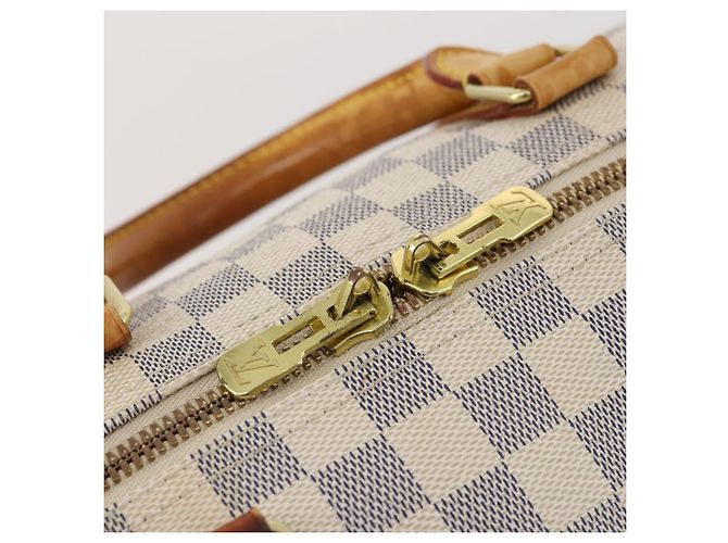 LOUIS VUITTON Damier Azur Keepall 50 Boston Bag N41430 LV Auth 181864 - vista 16