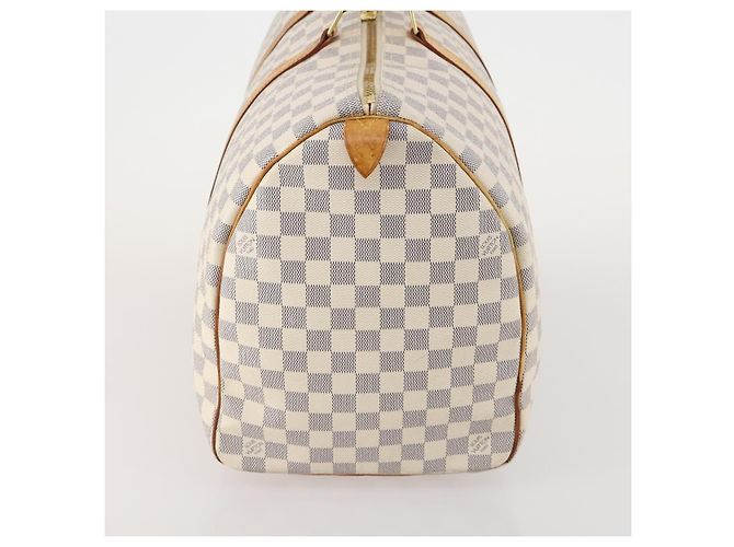 LOUIS VUITTON Damier Azur Keepall 50 Boston Bag N41430 LV Auth 181864 - vista 4