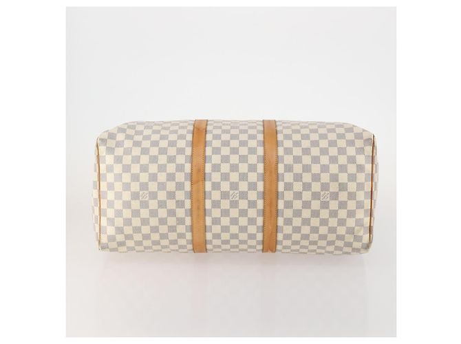 LOUIS VUITTON Damier Azur Keepall 50 Boston Bag N41430 LV Auth 181864 - vista 9
