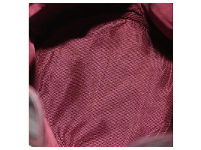 16 Céline Bolsa de Ombro CELINE Must Line em Couro Bordeaux Ouro Auth bs35428 - vista 17