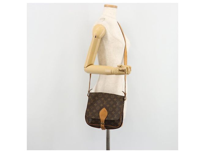 LOUIS VUITTON Monogram Cartouchiere MM Borsa a Spalla M51253 LV Auth bs35460 Monogramma - vista 26