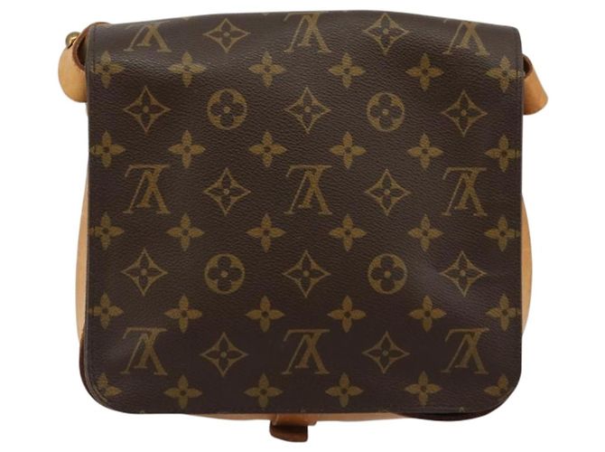 LOUIS VUITTON Monogram Cartouchiere MM Borsa a Spalla M51253 LV Auth bs35460 Monogramma - vista 3