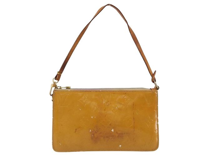 LOUIS VUITTON Monogram Vernis Lexington Pouch Beige M91010 LV Auth 184160 - vista 13