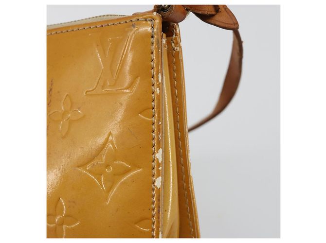 LOUIS VUITTON Monogram Vernis Lexington Pouch Beige M91010 LV Auth 184160 - vista 8