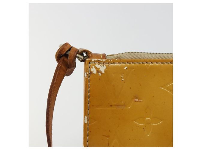 LOUIS VUITTON Monogram Vernis Lexington Pouch Beige M91010 LV Auth 184160 - vista 9