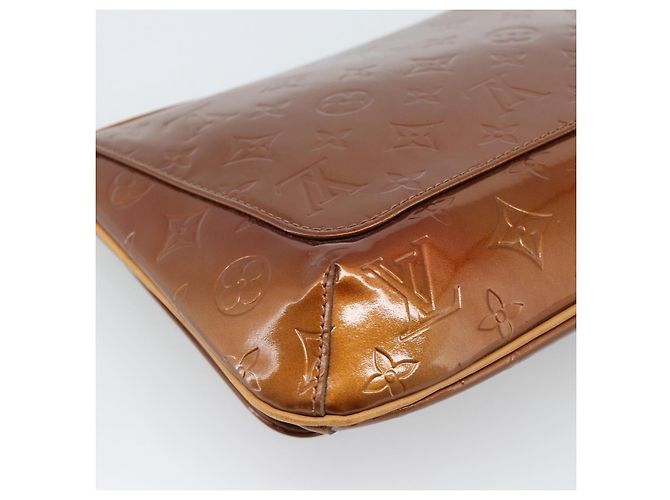 LOUIS VUITTON Monogram Vernis Thompson Street Bag Bronze M91124 LV Auth 184211 Bronzo - vista 13