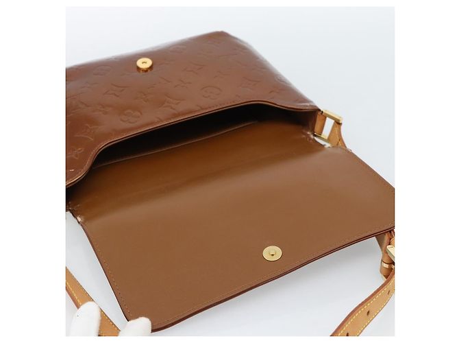 LOUIS VUITTON Monogram Vernis Thompson Street Bag Bronze M91124 LV Auth 184211 Bronzo - vista 15