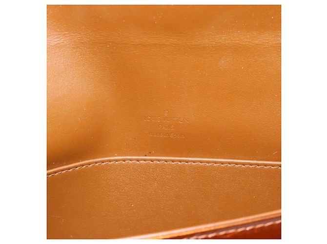 LOUIS VUITTON Monogram Vernis Thompson Street Bag Bronze M91124 LV Auth 184211 Bronzo - vista 16