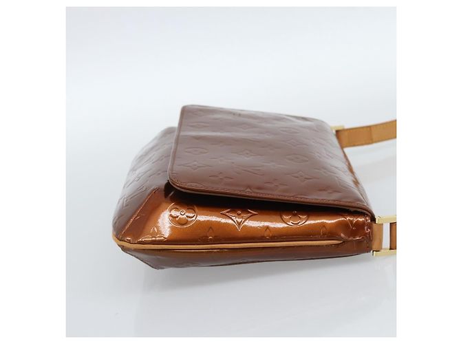 LOUIS VUITTON Monogram Vernis Thompson Street Bag Bronze M91124 LV Auth 184211 Bronzo - vista 5