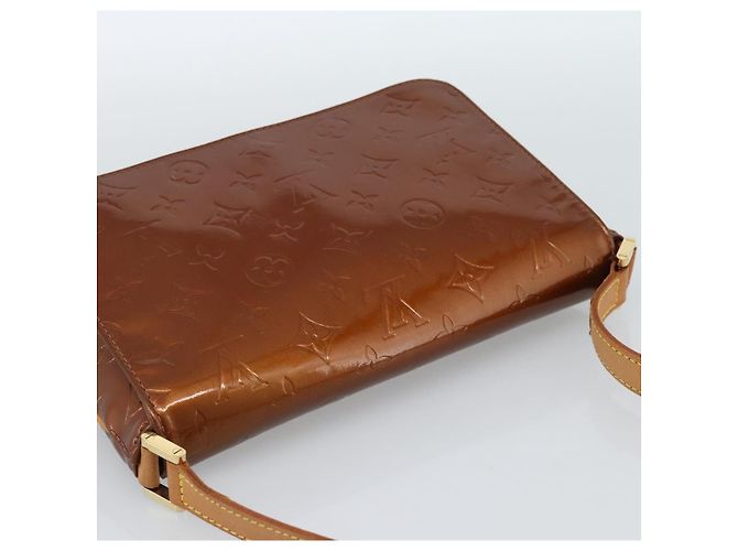 LOUIS VUITTON Monogram Vernis Thompson Street Bag Bronze M91124 LV Auth 184211 Bronzo - vista 6
