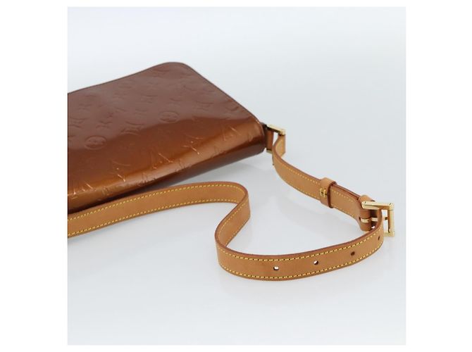 LOUIS VUITTON Monogram Vernis Thompson Street Bag Bronze M91124 LV Auth 184211 Bronzo - vista 7