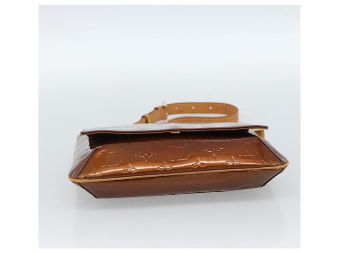 LOUIS VUITTON Monogram Vernis Thompson Street Bag Bronze M91124 LV Auth 184211 Bronzo - vista 9