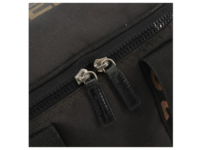 FENDI Handtasche Canvas Schwarz Silber Auth bs35371 - Ansicht 15