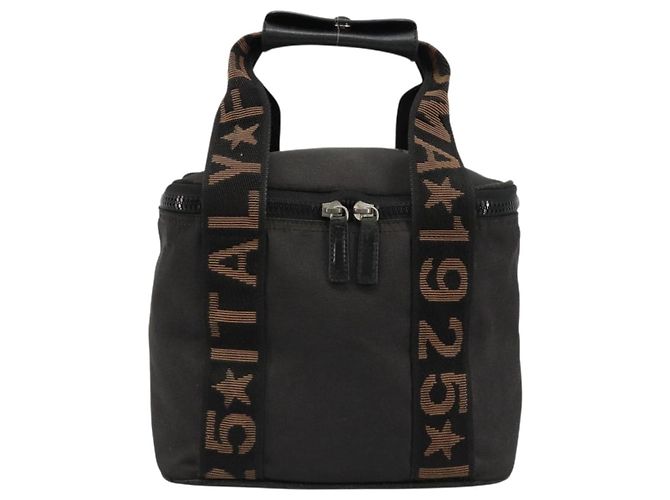 FENDI Handtasche Canvas Schwarz Silber Auth bs35371 - Ansicht 2