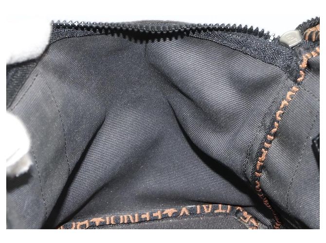 FENDI Handtasche Canvas Schwarz Silber Auth bs35371 - Ansicht 20