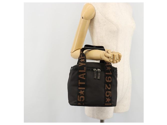 FENDI Handtasche Canvas Schwarz Silber Auth bs35371 - Ansicht 22