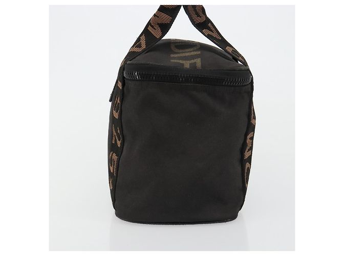 FENDI Handtasche Canvas Schwarz Silber Auth bs35371 - Ansicht 4