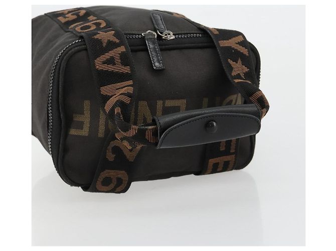 FENDI Handtasche Canvas Schwarz Silber Auth bs35371 - Ansicht 7