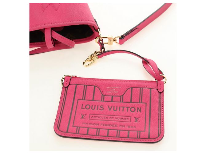 Borsa LOUIS VUITTON Neverfull Inside Out BB Lords Pondicherry M12106 Auth 181654SM Monogramma - vista 23