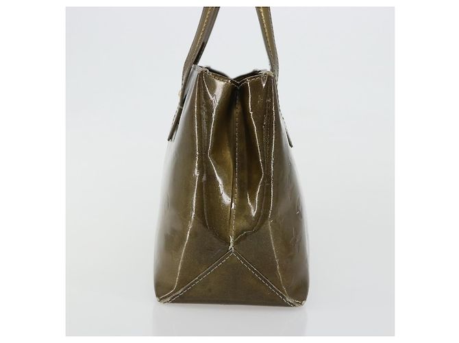 LOUIS VUITTON Monogram Vernis Wilshire PM Bag Gris Art Deco M91627 Auth 181471 Grigio - vista 5
