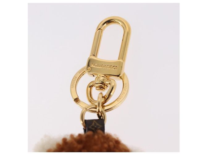 LOUIS VUITTON Monogram Teddy Porte Cles LV Teddy Bear Charm M69854 Auth 184130M Marrone - vista 10