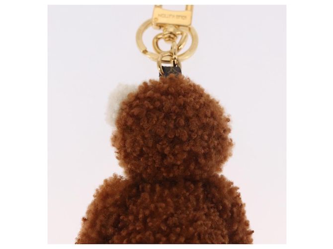 LOUIS VUITTON Monogram Teddy Porte Cles LV Teddy Bear Charm M69854 Auth 184130M Marrone - vista 9