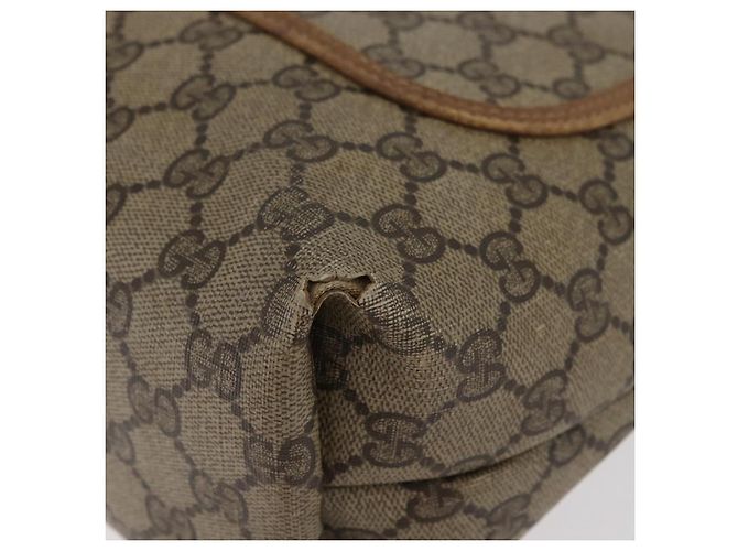 Borsa Tote GUCCI GG Supreme Web Sherry Line PVC Beige 39 02 003 Auth 182725 - vista 13