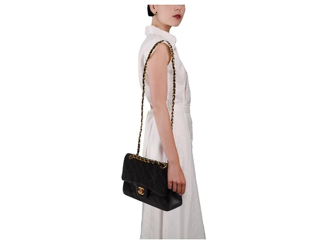 Borsa CHANEL Timeless/Classique in Pelle Nera - 103567 Nero - vista 12