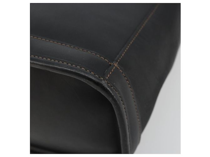 Borsa Coach in pelle nera e oro Auth 183167 Nero D'oro - vista 10
