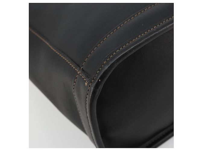 Borsa Coach in pelle nera e oro Auth 183167 Nero D'oro - vista 11