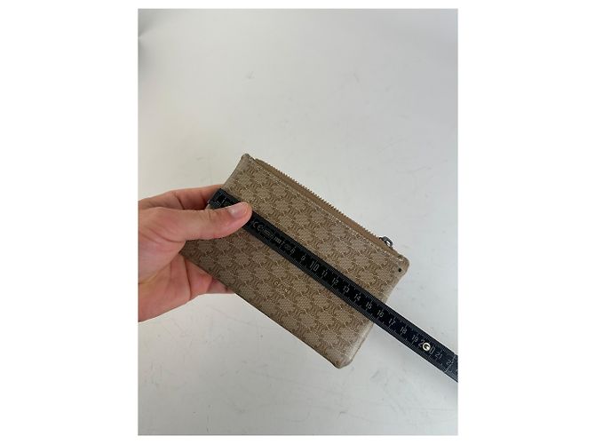 16 Céline Pochette Vintage Celine C Monogram Canvas Beige Marrone - vista 5