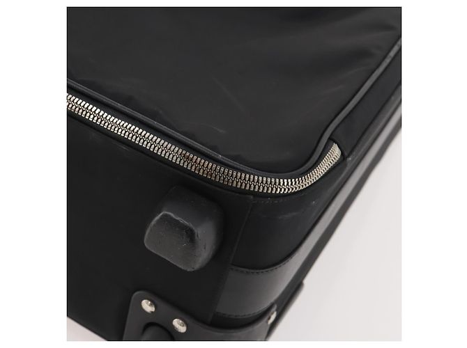 PRADA Carry Case Trunk Nylon Schwarz Silber Auth 182881 - Ansicht 14