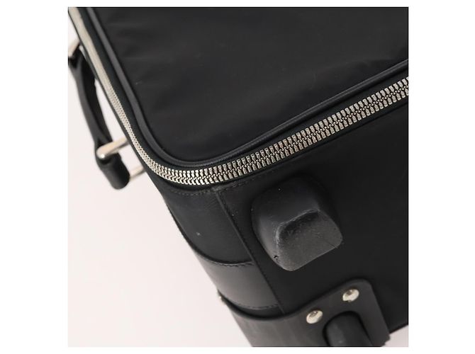 PRADA Carry Case Trunk Nylon Schwarz Silber Auth 182881 - Ansicht 15