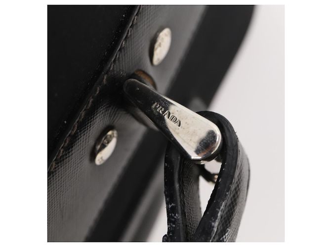 PRADA Carry Case Trunk Nylon Schwarz Silber Auth 182881 - Ansicht 19