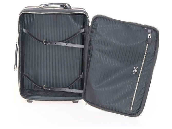 PRADA Carry Case Trunk Nylon Schwarz Silber Auth 182881 - Ansicht 22